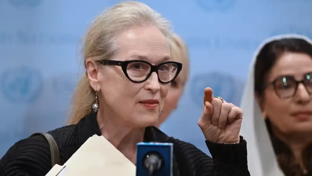 Meryl Streep at UN Assembly, Meryl Streep condemns Taliban laws, Afghan women's rights under Taliban, UN event on Afghan women