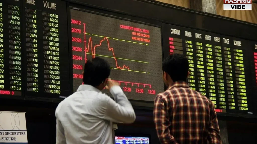 KSE-100 index surge on Pakistan Stock Exchange