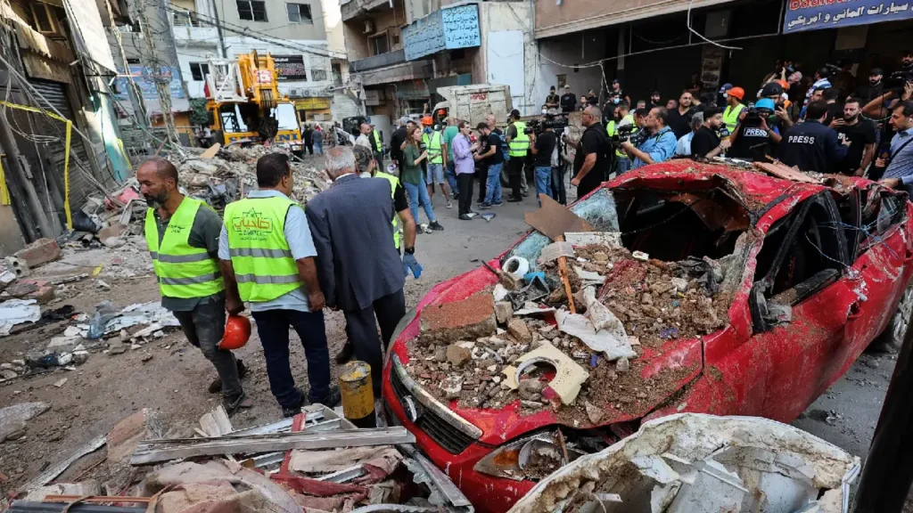 Israeli airstrikes in Beirut