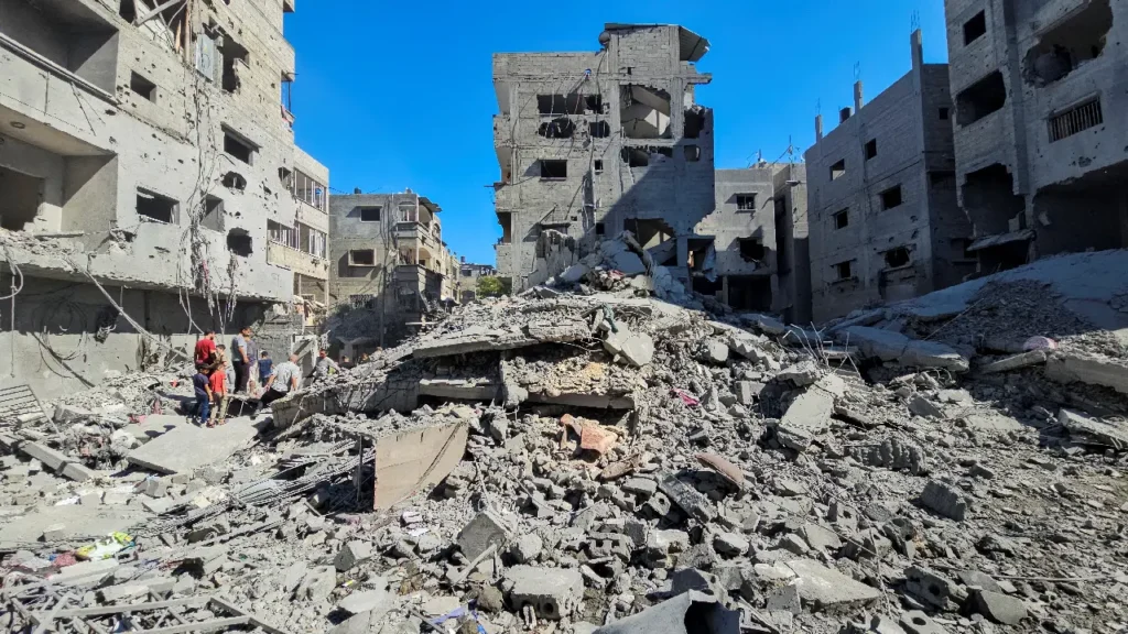 Gaza civilians impacted by air strike