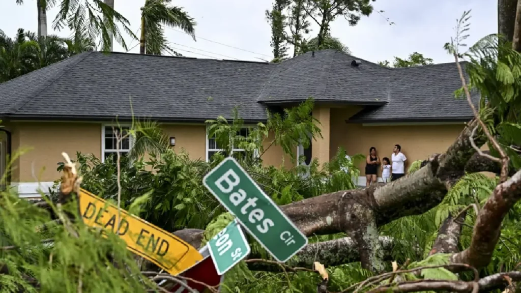 Hurricane Milton landfall on Florida's west coast