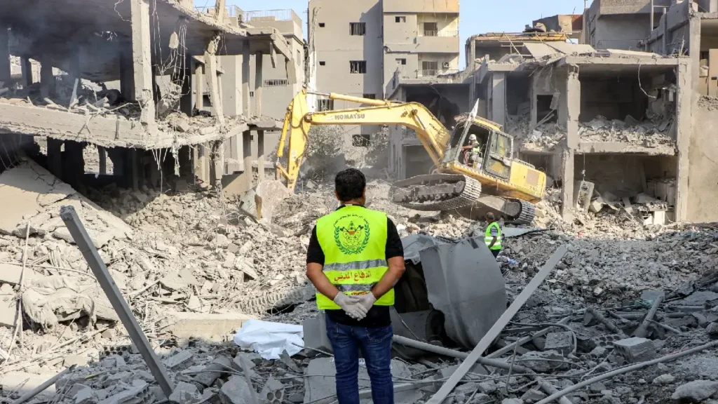 Nabatieh municipal headquarters destroyed by Israeli airstrike