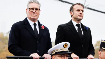 Macron and Starmer in Paris