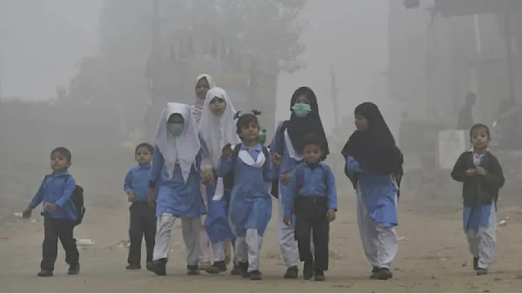 Students wearing masks in a classroom