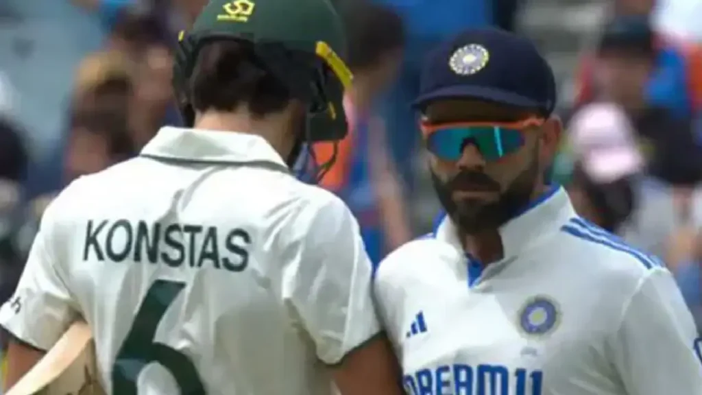 Virat Kohli, Sam Konstas, Ravi Shastri, Boxing Day Test, Melbourne Test, cricket altercation, ICC fine, cricket tensions, Kohli’s clash, India vs Australia