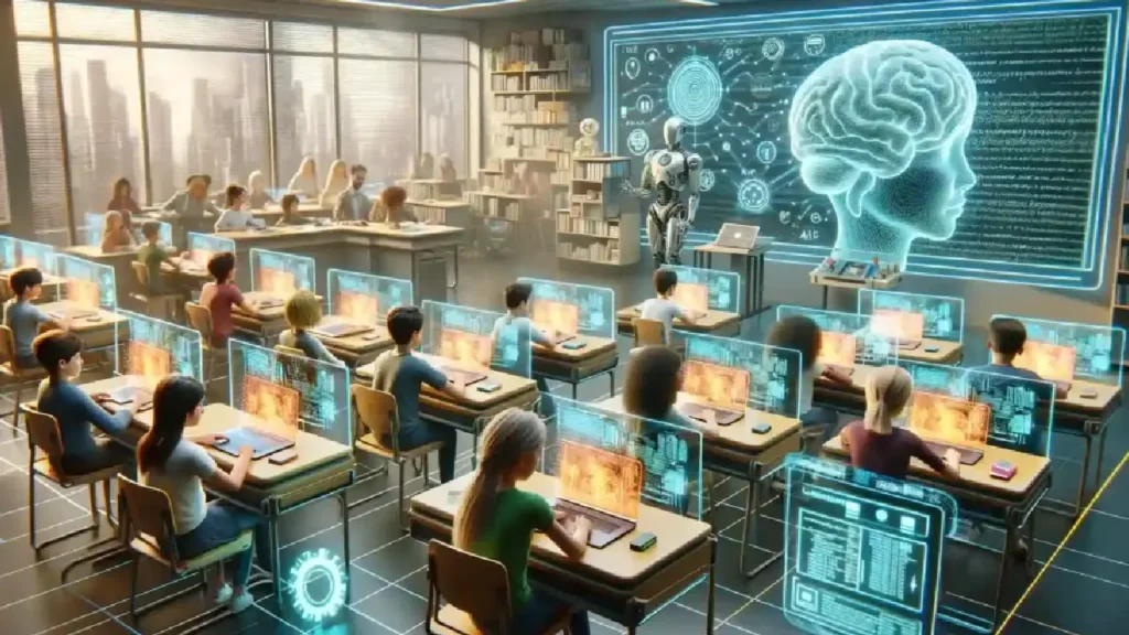 "Students using AI tools for education and problem-solving." "Graph showing age-based reliance on AI tools and critical thinking scores." "Discussion on cognitive offloading and critical thinking."