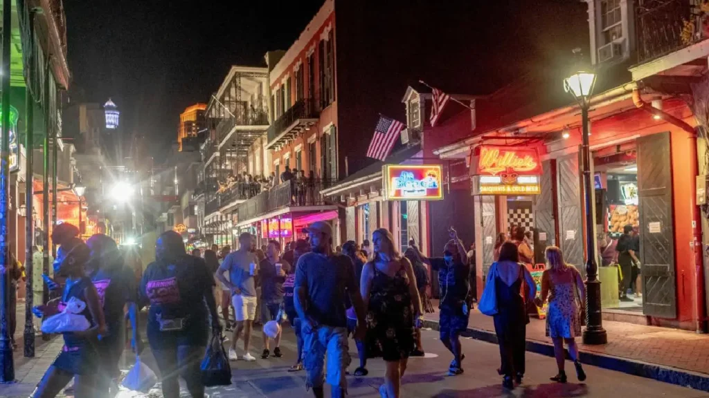 "New Orleans French Quarter after New Year’s Day attack." "Police respond to tragic New Orleans attack on January 1, 2025."