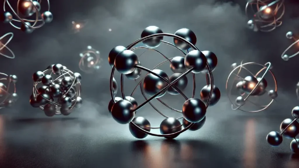 "Visualization of paraparticles' unique behaviors in quantum systems." "Dimensional representation of paraparticles in a quantum framework." "Comparison chart: paraparticles, fermions, and bosons."