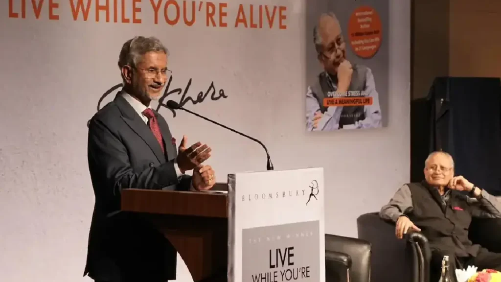 S. Jaishankar, health advice, lifestyle tips, book launch, Shiv Khera, fitness, stress management, work-life balance